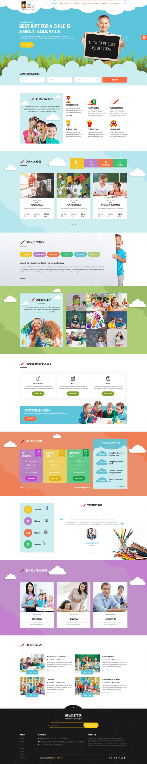 Kindergarten Education WordPress Theme