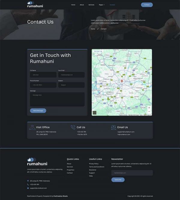 Contact.jpg Rumahuni - Real Estate & Property Elementor