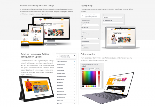 Artist Portfolio WordPress Theme