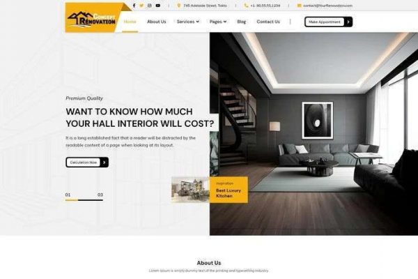Home Renovation WordPress Theme